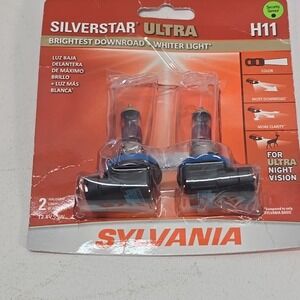 SYLVANIA SilverStar Ultra H11 Halogen Headlight Bulbs 2-Pack White